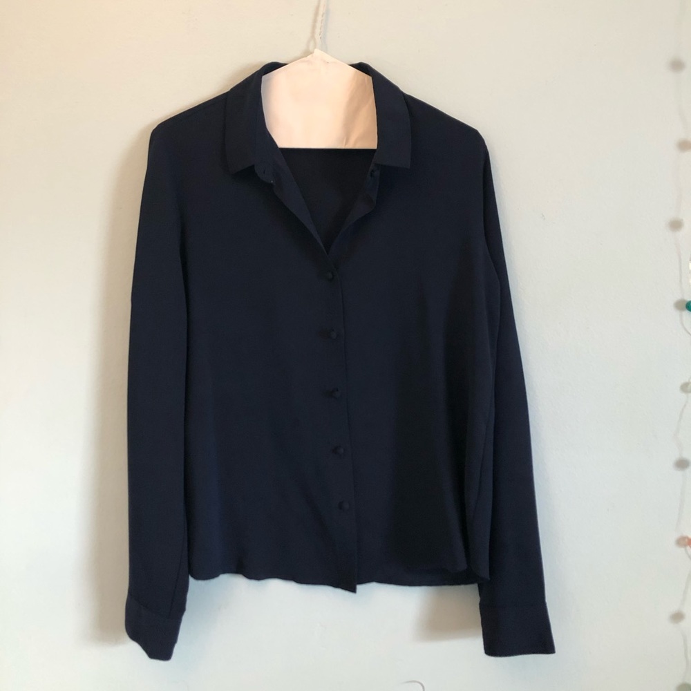 Navy blouse
